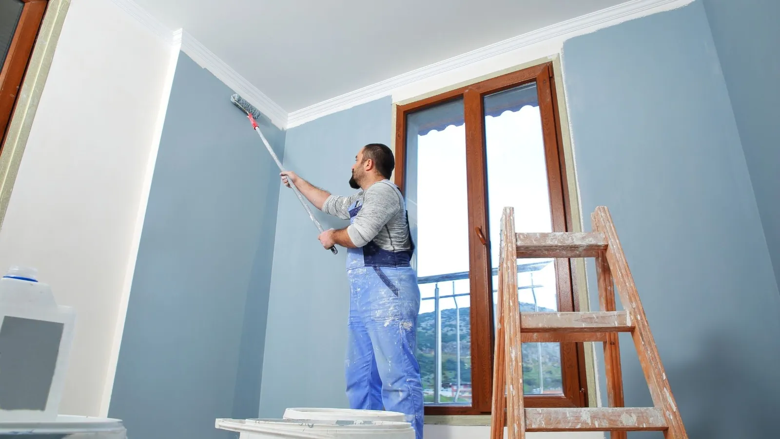 Interior and exterior house painting project
